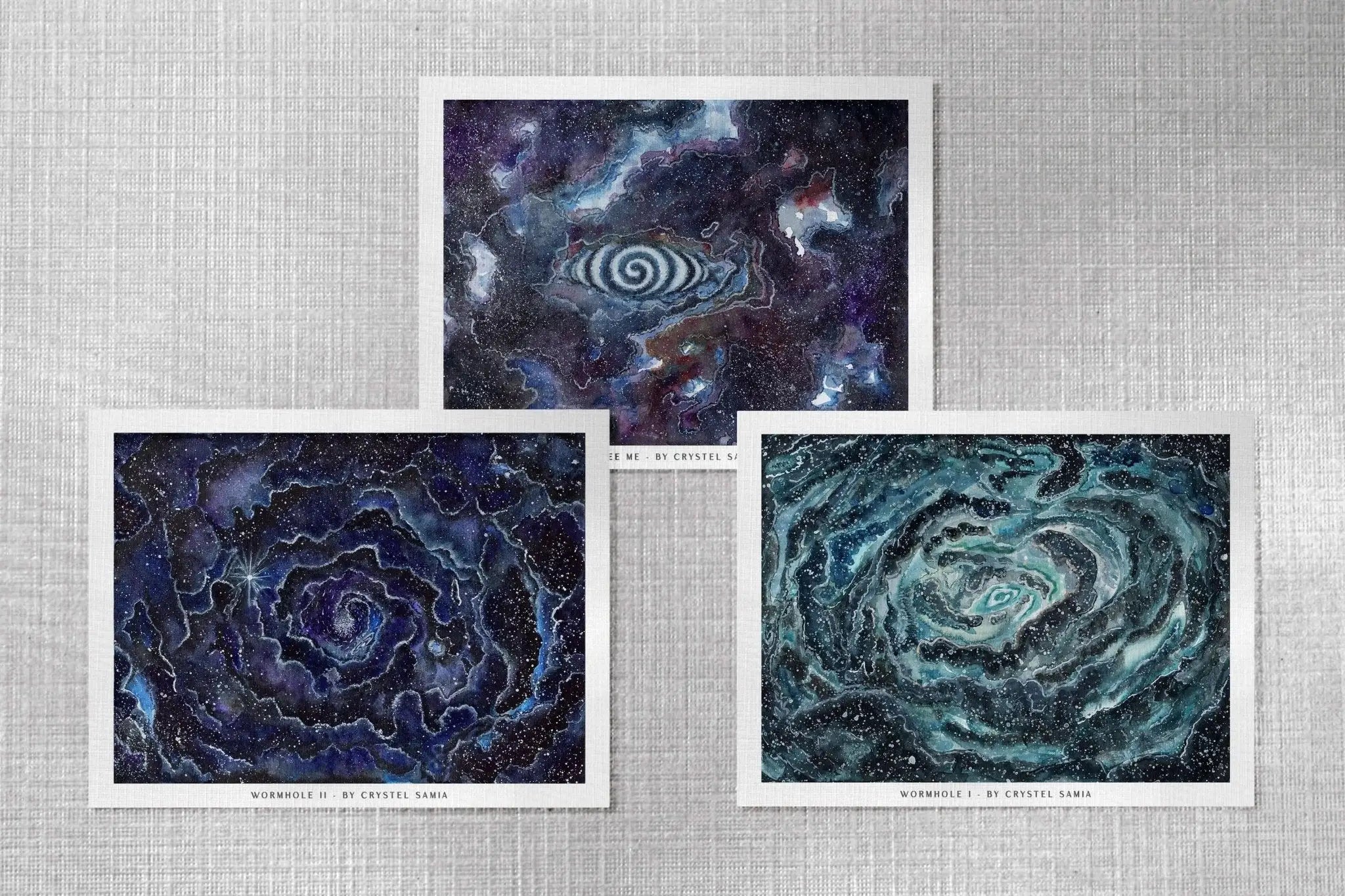 3 Art Prints Bundle: Space Landscape - Crystel Samia Universe - Bundles - 