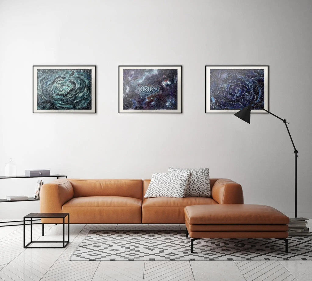 3 Art Prints Bundle: Space Landscape - Crystel Samia Universe - Bundles - 