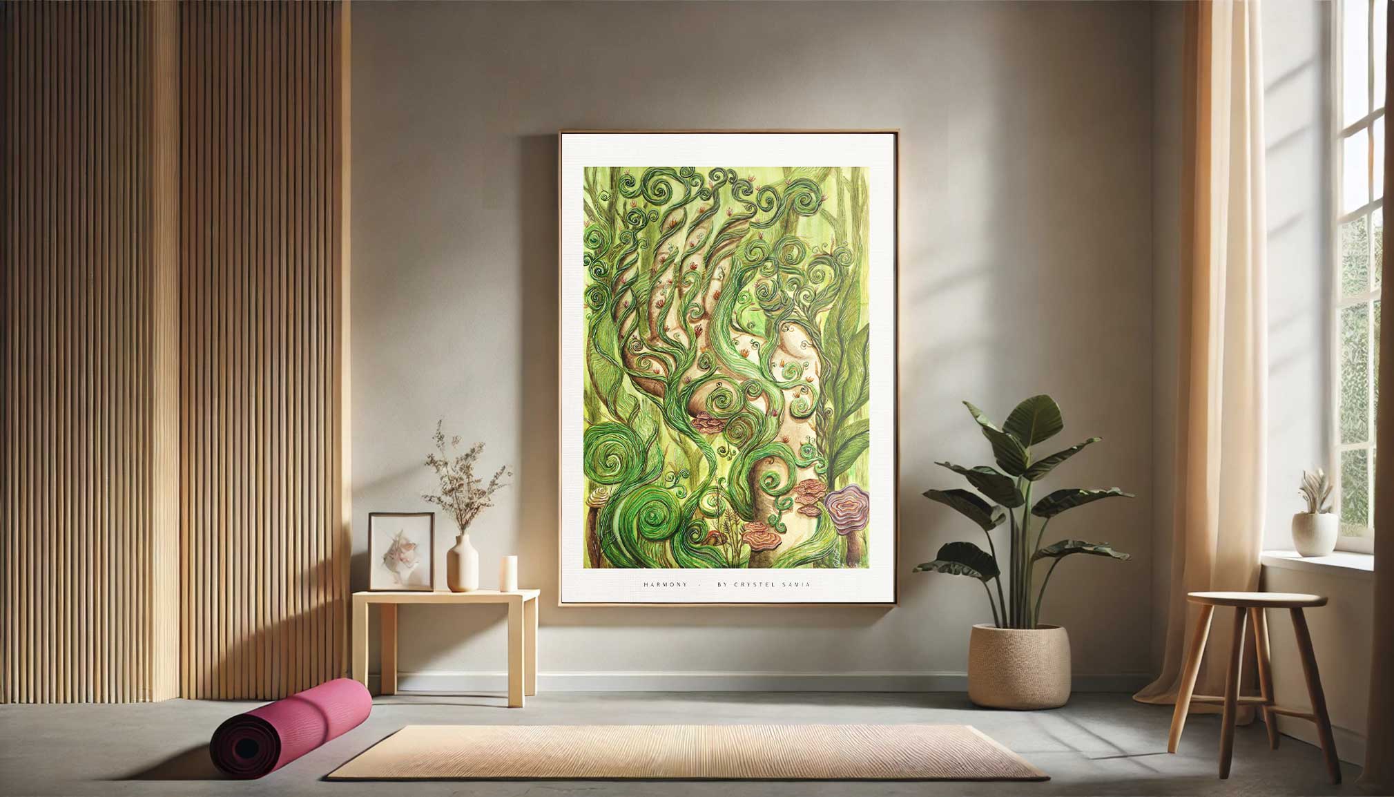 Harmony - Limited Print from Original Hand-Painted Watercolor Artwork - Crystel Samia Universe