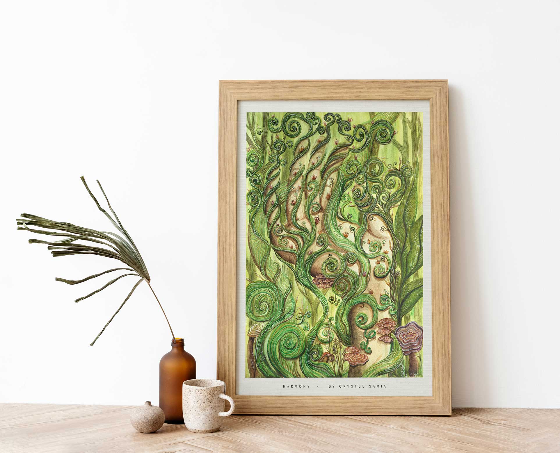 Harmony - Limited Print from Original Hand-Painted Watercolor Artwork - Crystel Samia Universe