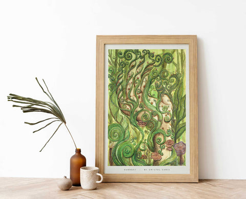 Harmony - Limited Print from Original Hand-Painted Watercolor Artwork - Crystel Samia Universe