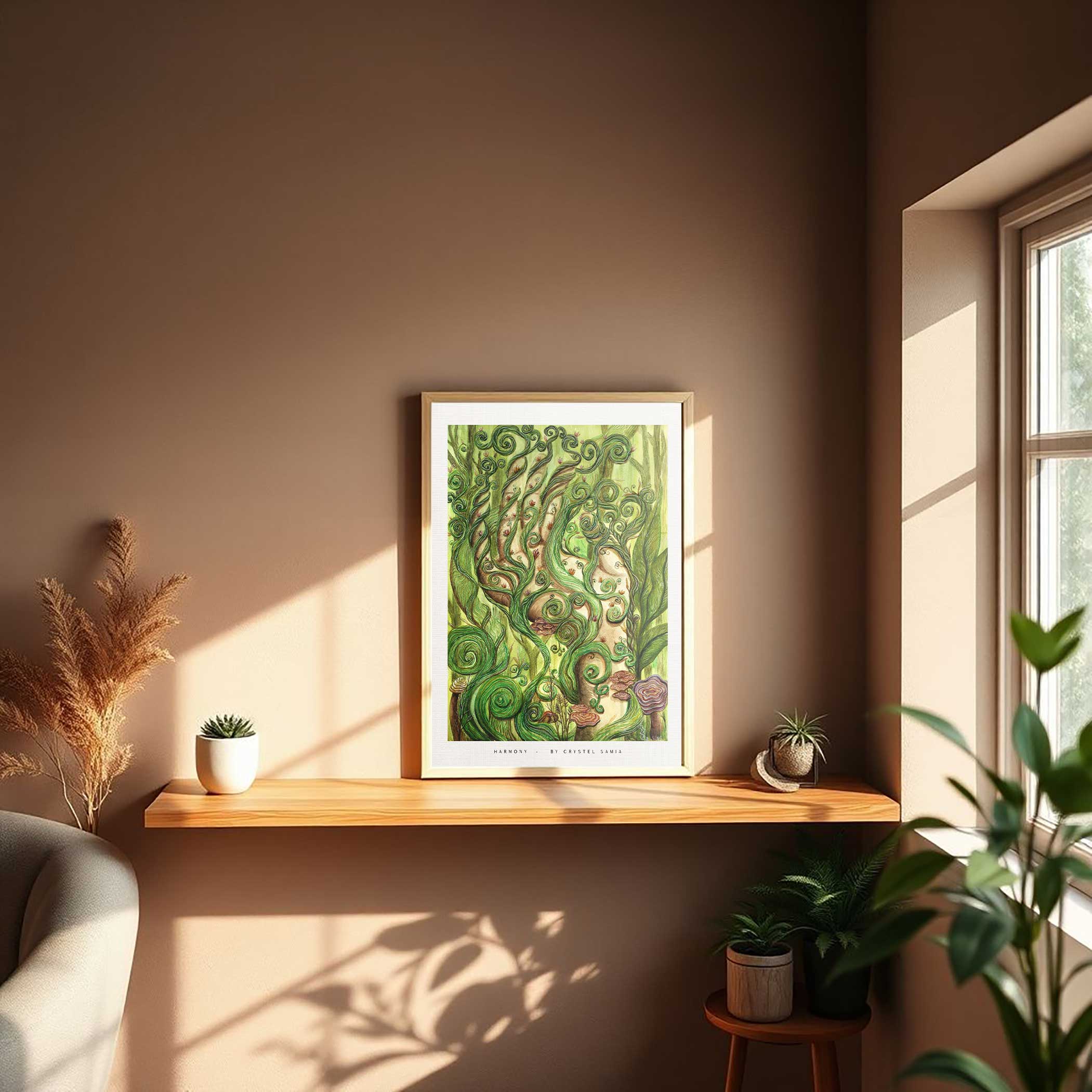 Harmony - Limited Print from Original Hand-Painted Watercolor Artwork - Crystel Samia Universe