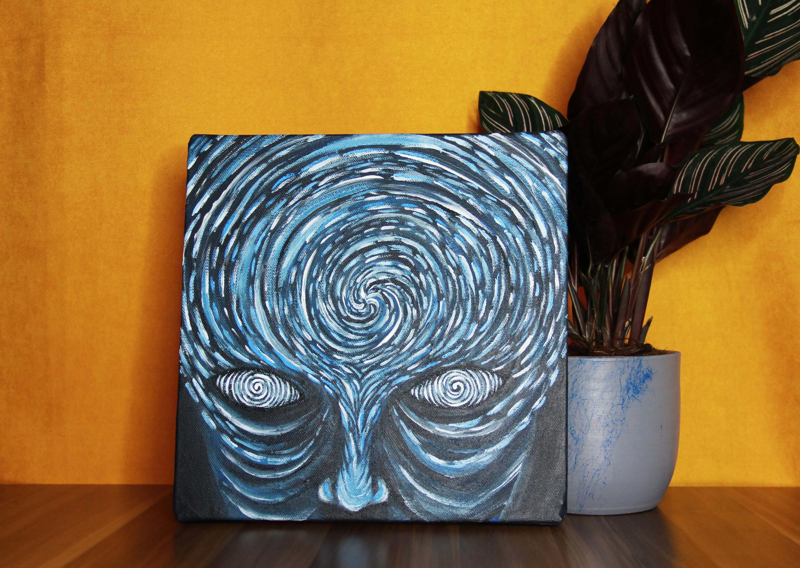 Inner Vision - Acrylic on Canvas 30x40 cm, Original Painting - Crystel Samia Universe