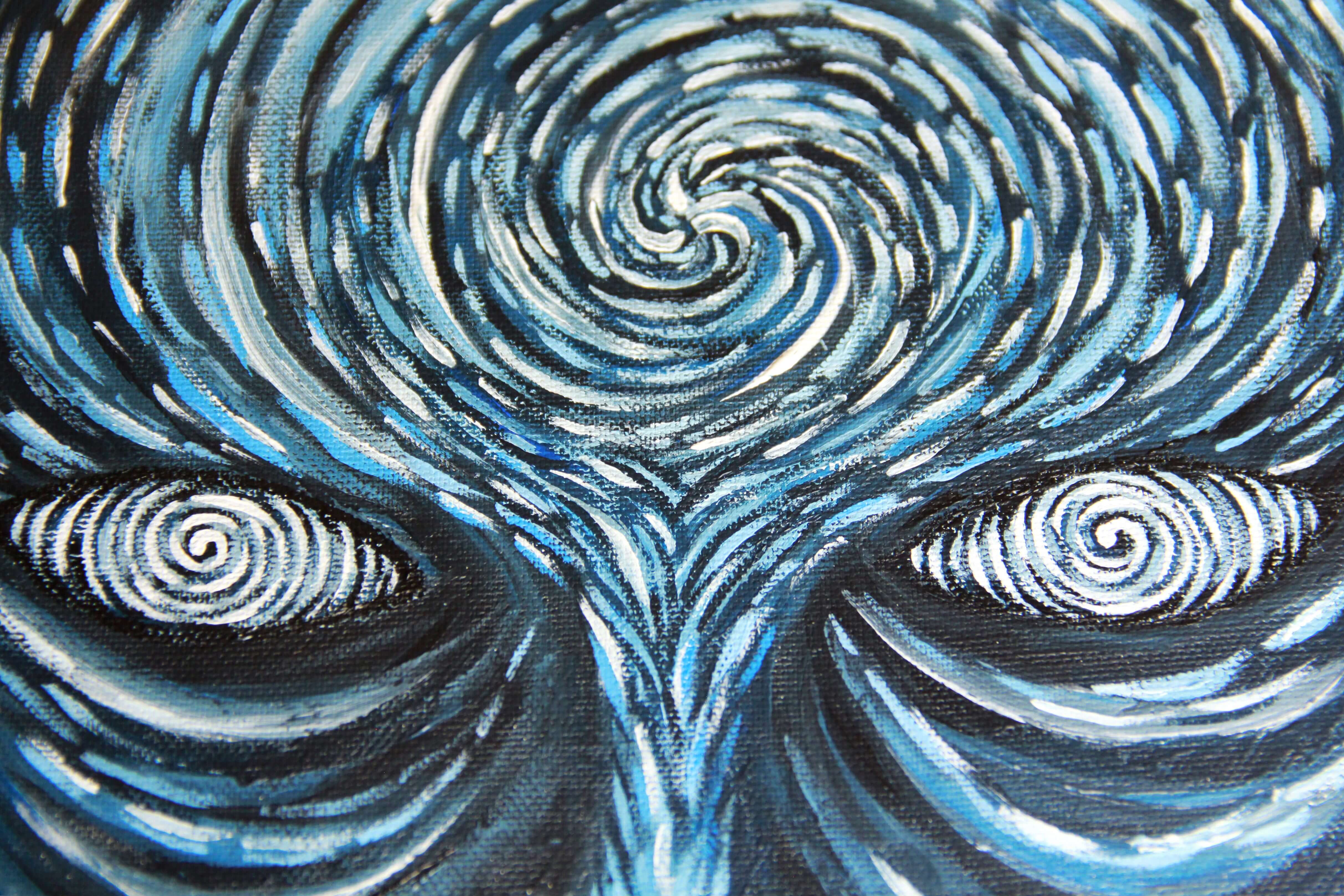 Inner Vision - Acrylic on Canvas 30x40 cm, Original Painting - Crystel Samia Universe