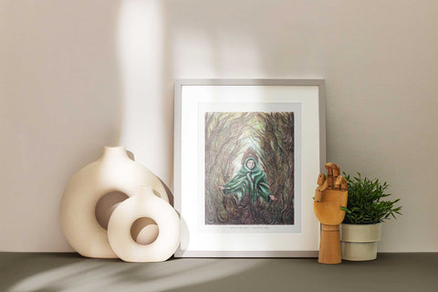 Queen of the Forest - Limited Prints from Original Hand-Painted Watercolor on Paper - Crystel Samia Universe