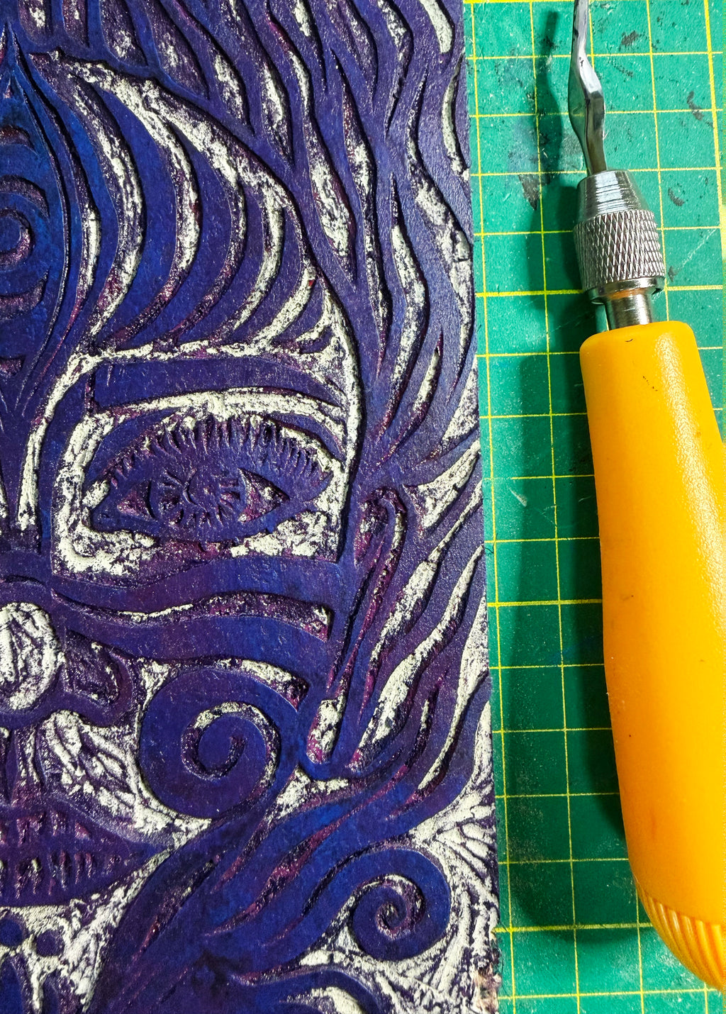 " Brave" | Limited Edition Lino-Cut Print - Signed & Numbered -  10/10 - Crystel Samia Universe