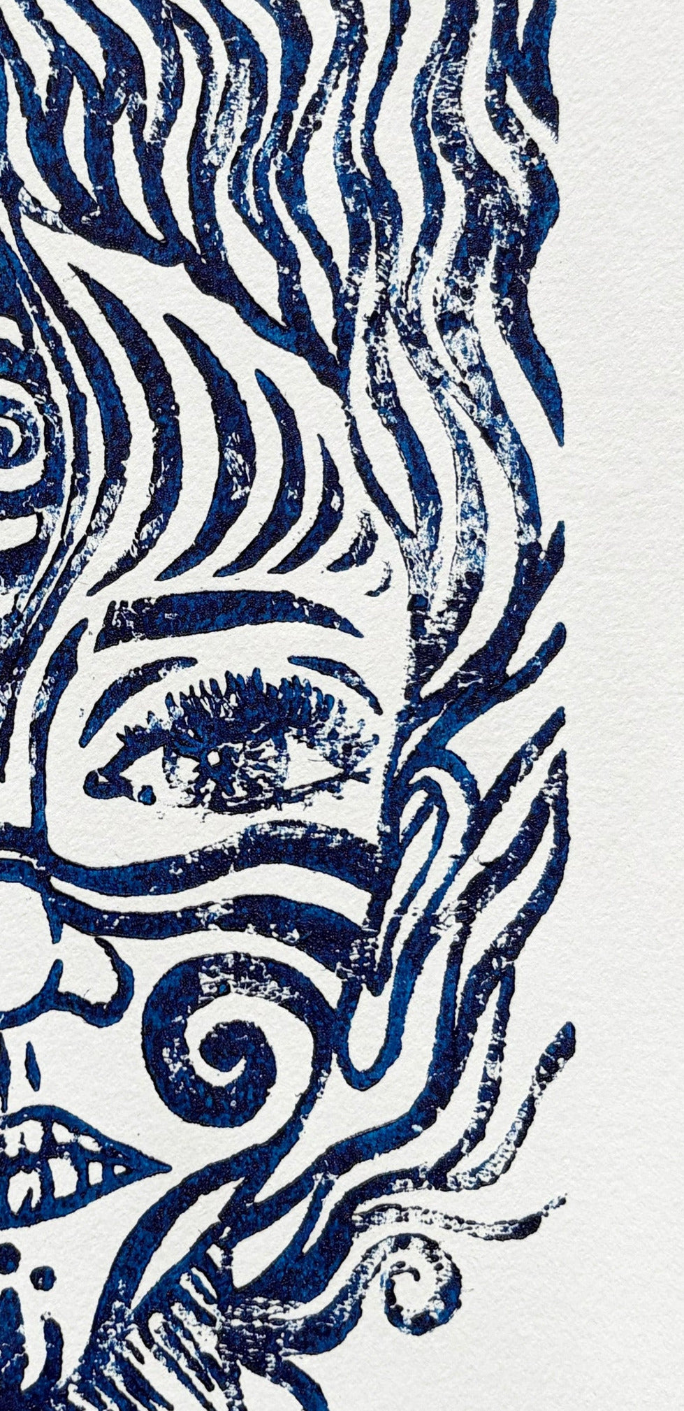 Lino-cut Print - Limited Series - Signed & Numbered 10/10 - Crystel Samia Universe