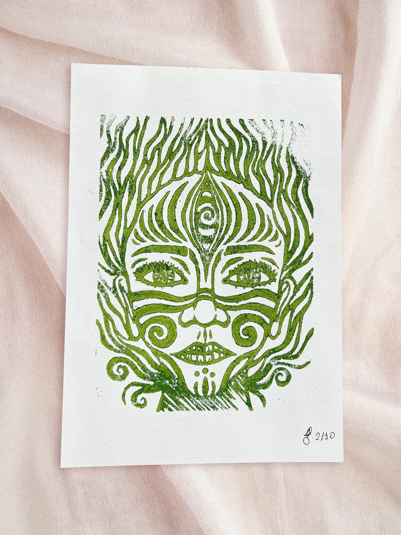Lino-cut Print - Limited Series - Signed & Numbered 2/10