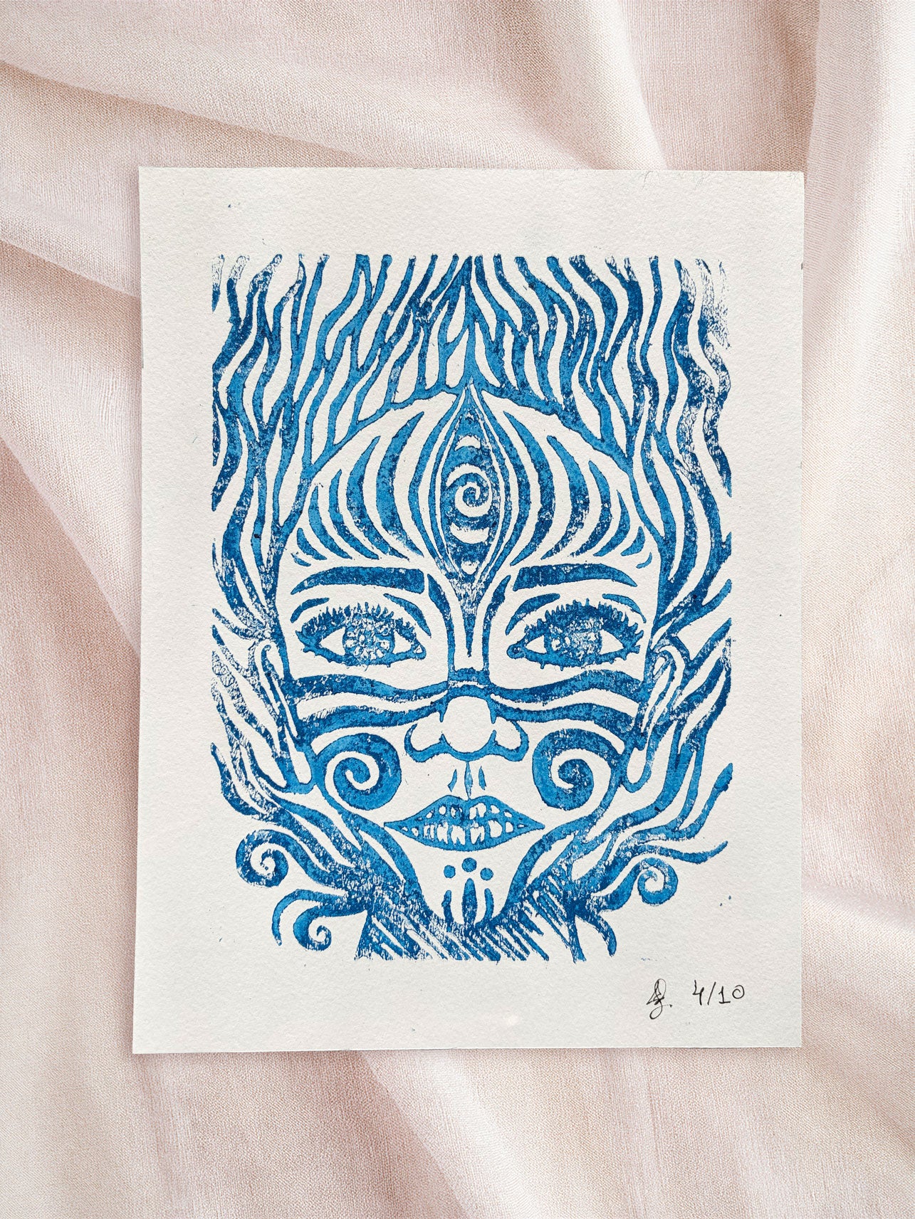 Lino-cut Print - Limited Series - Signed & Numbered 4/10