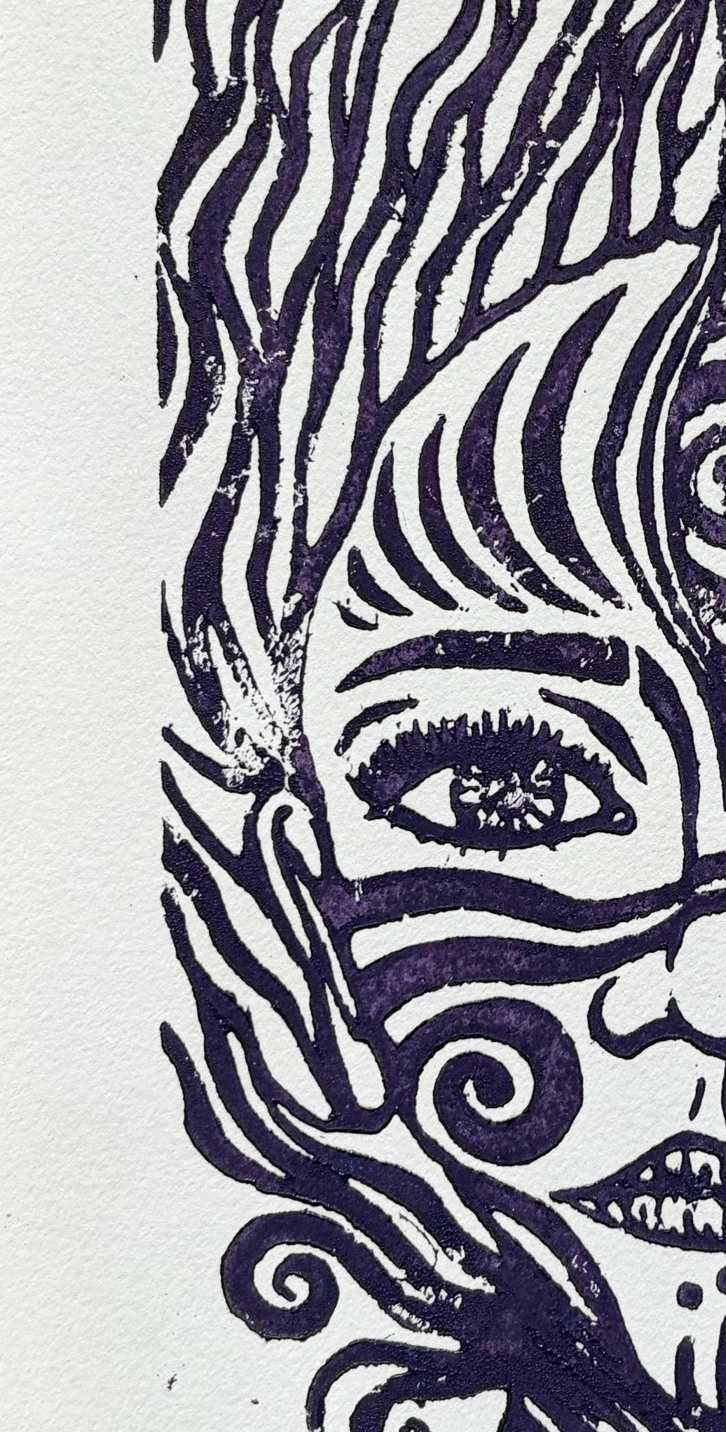 Lino-cut Print - Limited Series - Signed & Numbered 7/10