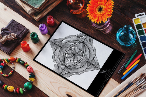 Mandala artwork for Coloring, Hand-drawn by Crsytel Samia | Instant download | Printable | Line art - Crystel Samia Universe