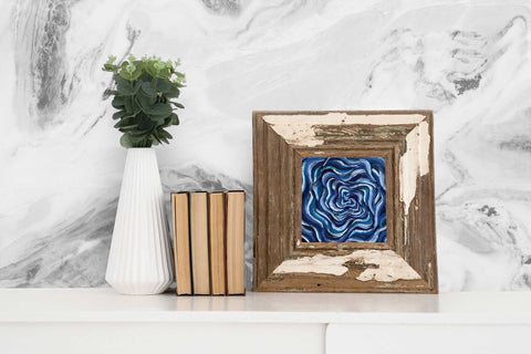 Pocket Portals: Portal NºII - Original Acrylic on Canvas Paper | 13x13 cm | 5,2x5,2" - Crystel Samia Universe