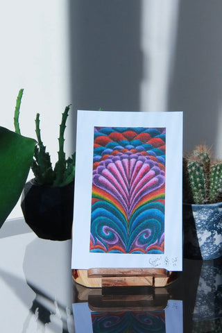 A Spell for Beauty - Original Acrylic on Canvas Paper | Framed - Original Acrylic on Paper