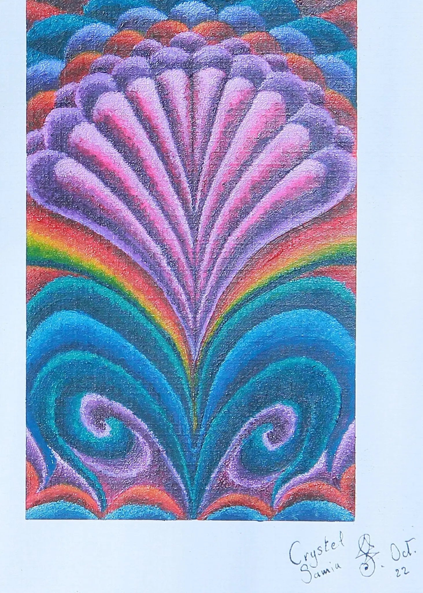 A Spell for Beauty - Original Acrylic on Canvas Paper | Framed - Original Acrylic on Paper