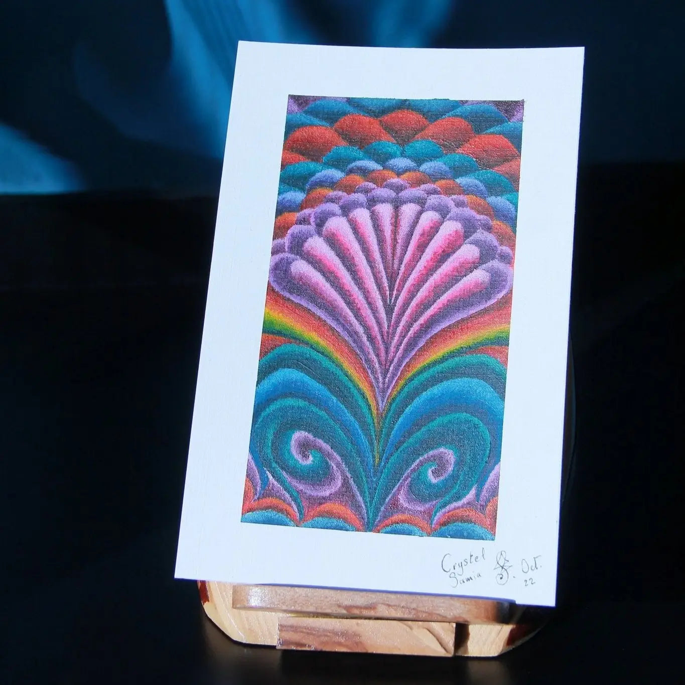 A Spell for Beauty - Original Acrylic on Canvas Paper | Framed - Original Acrylic on Paper