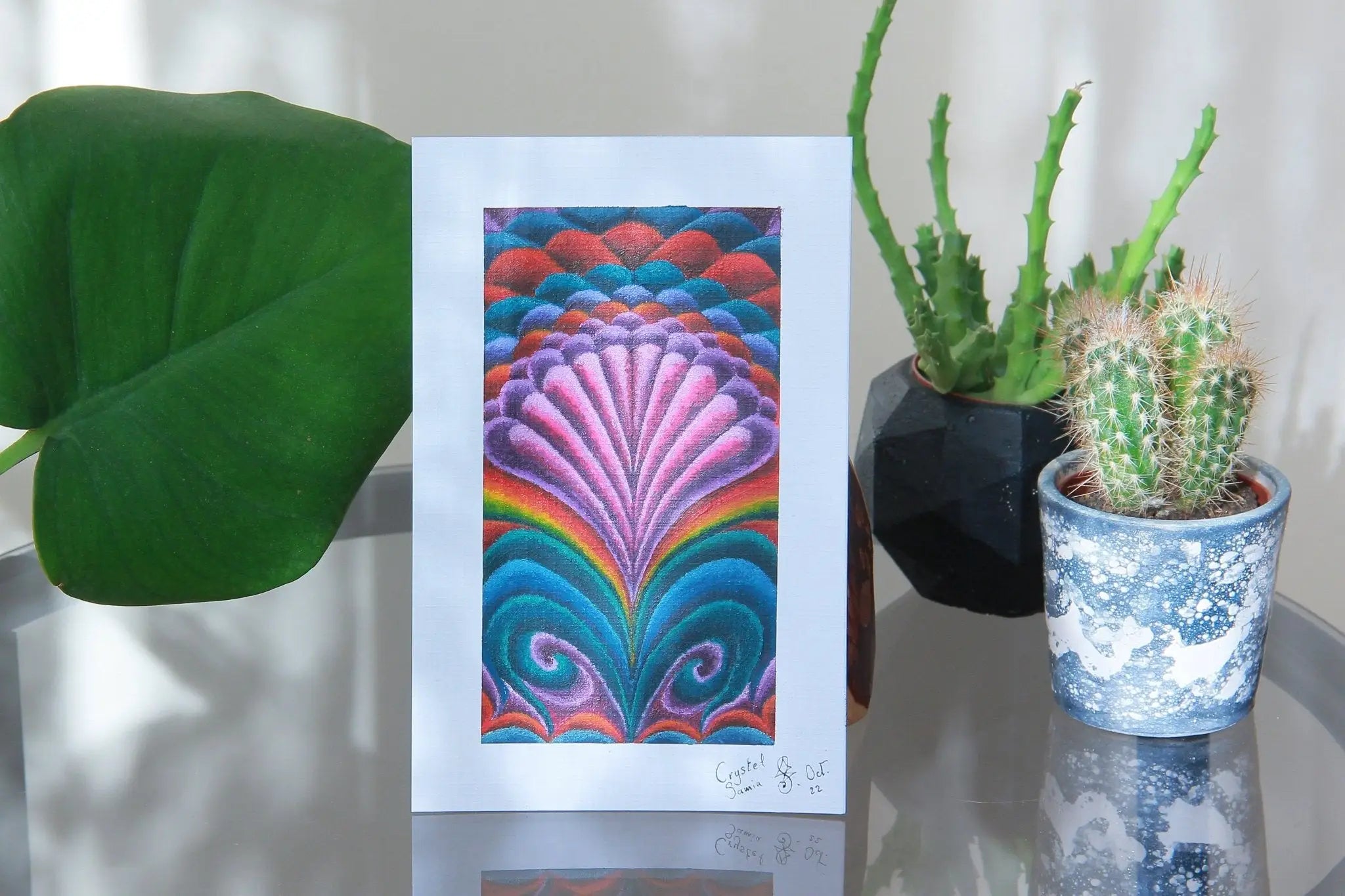 A Spell for Beauty - Original Acrylic on Canvas Paper | Framed - Original Acrylic on Paper