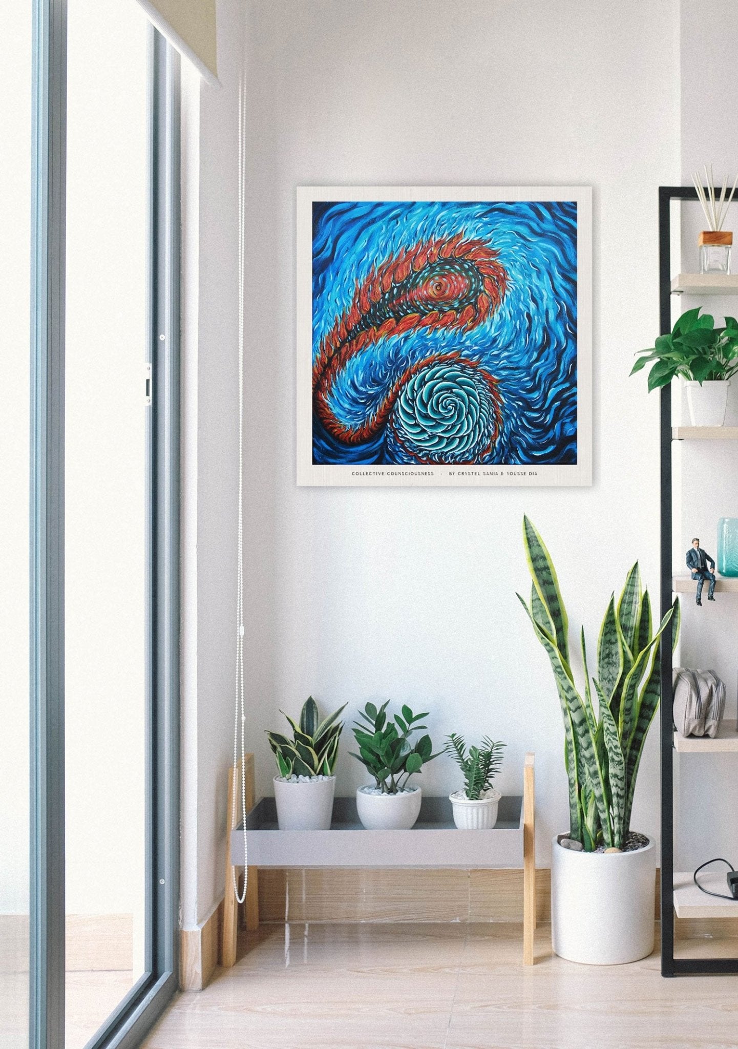 Collective Consciousness - Limited Art Print from Original Acrylic on Canvas Painting - Crystel Samia Universe - 