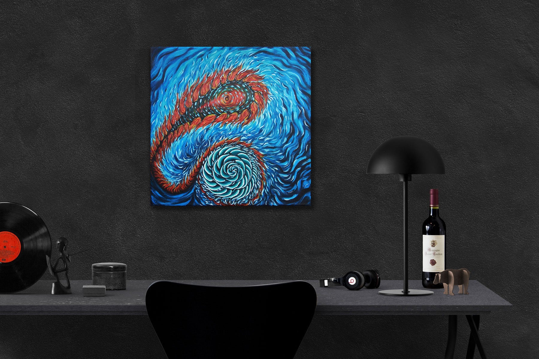 Collective Consciousness - Limited Art Print from Original Acrylic on Canvas Painting - Crystel Samia Universe - 