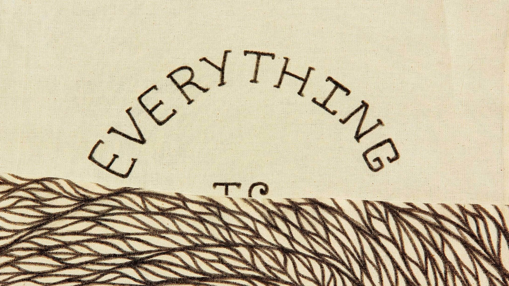 Everything is Connected | Hand Painted Linen Tote Bag | 100% Cotton - Crystel Samia Universe - Linen Tote Bag - 