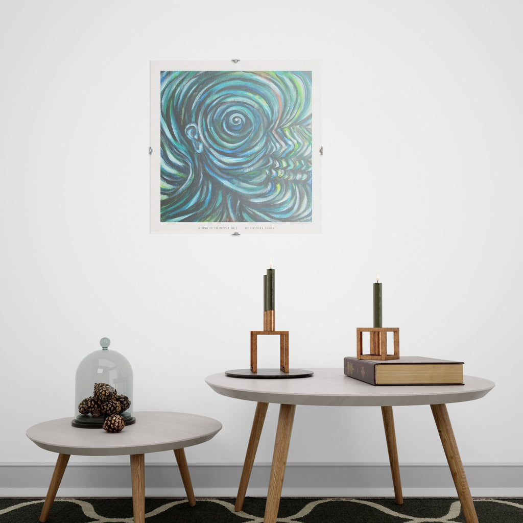 Going In To Ripple Out - Limited Art Print from Original Acrylic on Canvas Painting - Crystel Samia Universe - Art Print - 