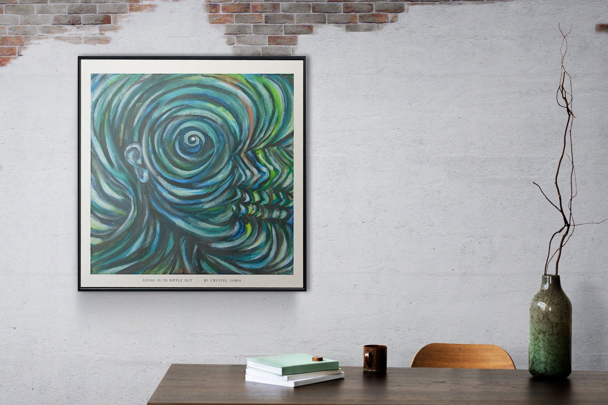 Going In To Ripple Out - Limited Art Print from Original Acrylic on Canvas Painting - Crystel Samia Universe - Art Print - 