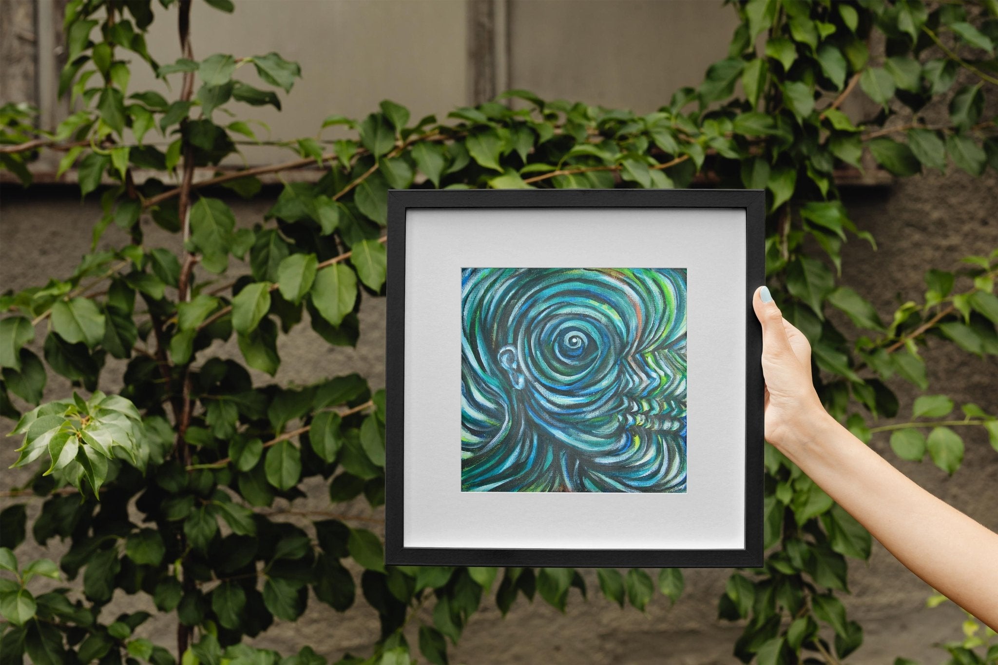 Going In To Ripple Out - Limited Art Print from Original Acrylic on Canvas Painting - Crystel Samia Universe - Art Print - 
