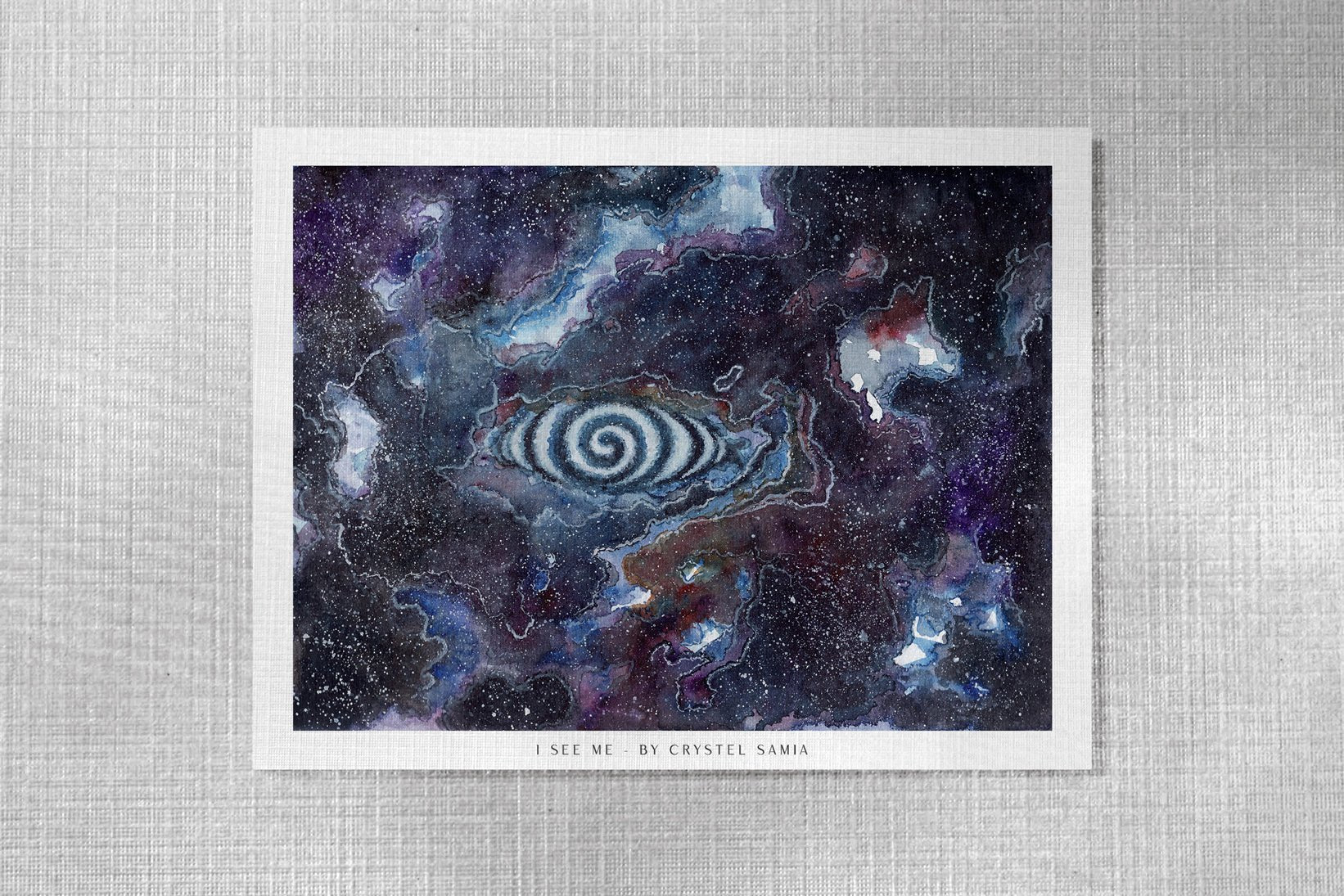 I SEE ME - Watercolor on Paper | Limited Prints from Original Hand - Painted Artwork - Crystel Samia Universe - Art Print - 