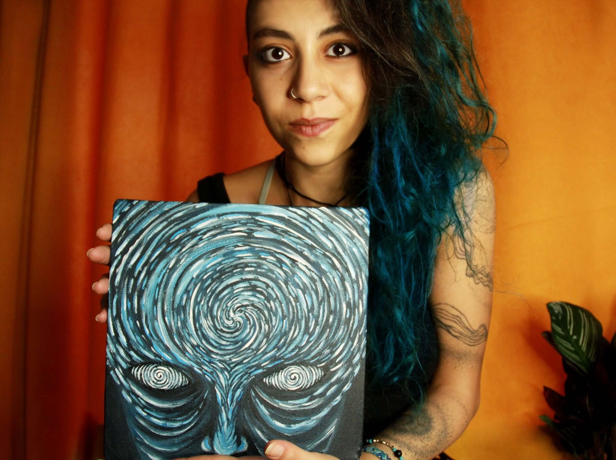Inner Vision - Acrylic on Canvas 30x40 cm, Original Painting - Crystel Samia Universe - Original Acrylic on Canvas - 