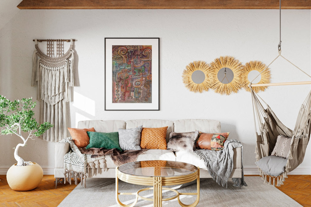 Maze - Watercolor and Ink on Recycled Paper | Limited Prints from Original Hand - Painted Artwork | Canvas Paper Print - Crystel Samia Universe - Art Print - 