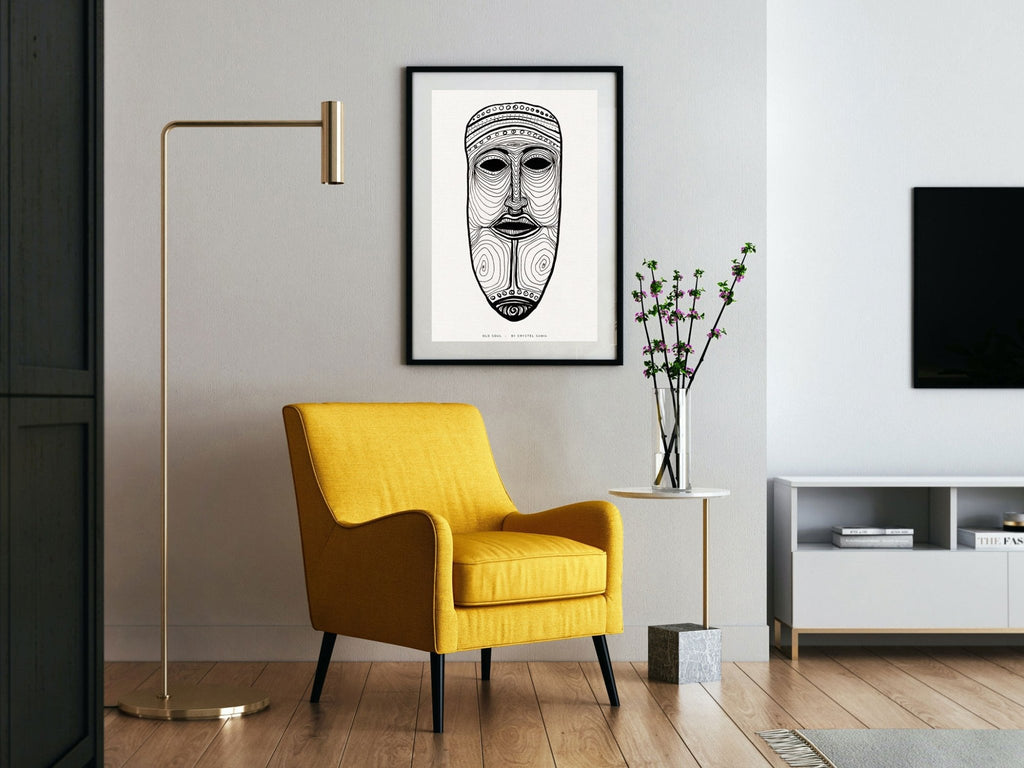 Old Soul - Ink on Paper | Limited Prints from Original Hand - Drawn | Canvas Paper Print - Crystel Samia Universe - Art Print - 