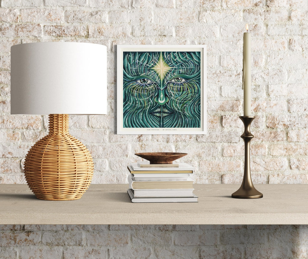 Pure Intention - Acrylic on Canvas | Limited Prints from Original Hand - Painted Artwork - Crystel Samia Universe - Art Print - 