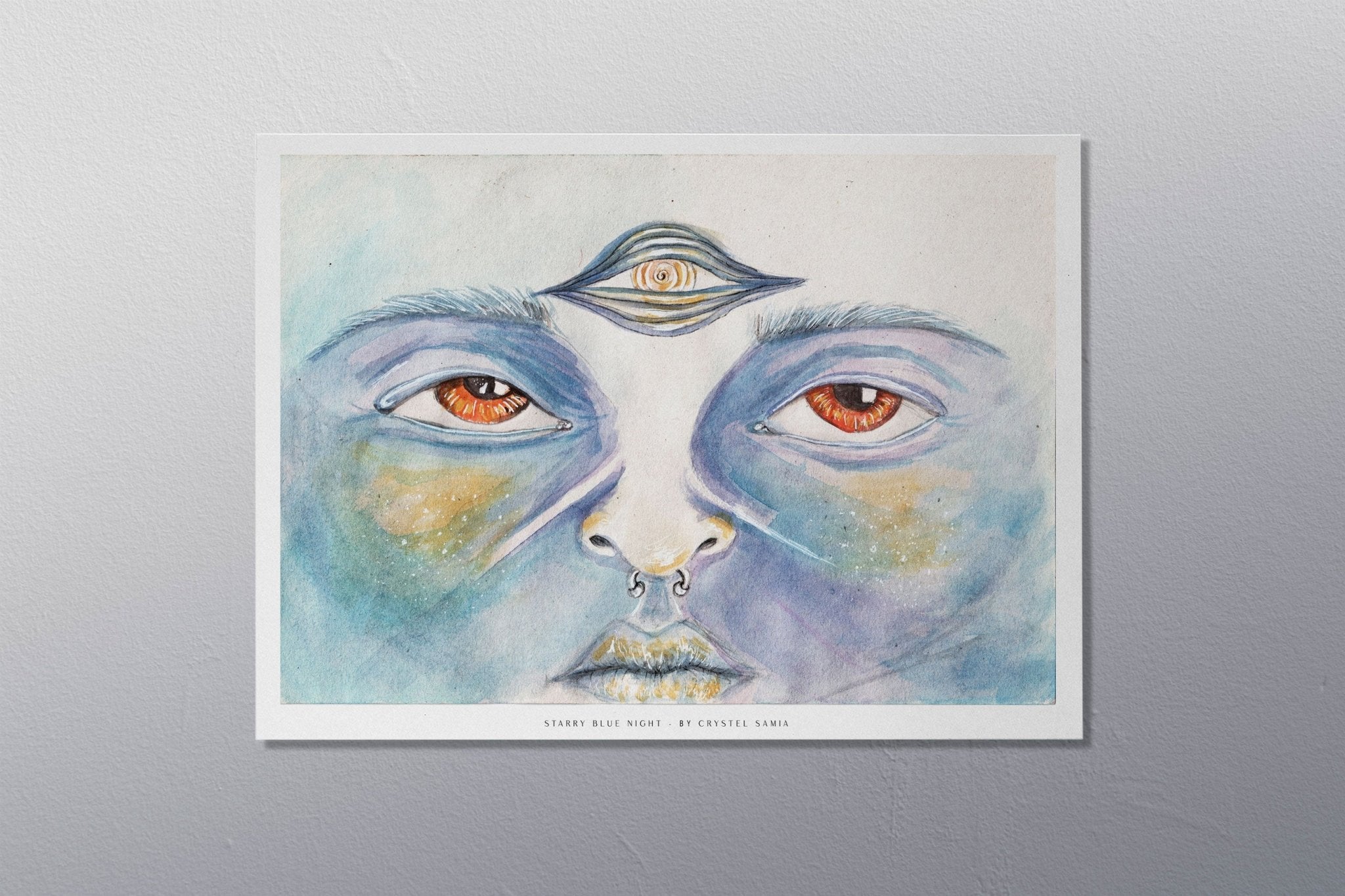 Sparkl - Limited Art Print from Original hand painted watercolor Artwork - Crystel Samia Universe - Art Print - 