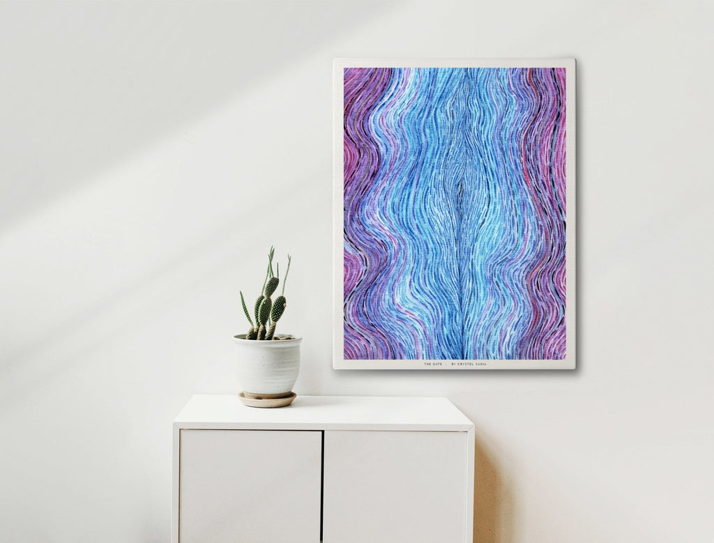 The Gate - Limited Prints from Original Hand - Painted Acrylic Ink on Recycled Paper - Crystel Samia Universe - Art Print - 