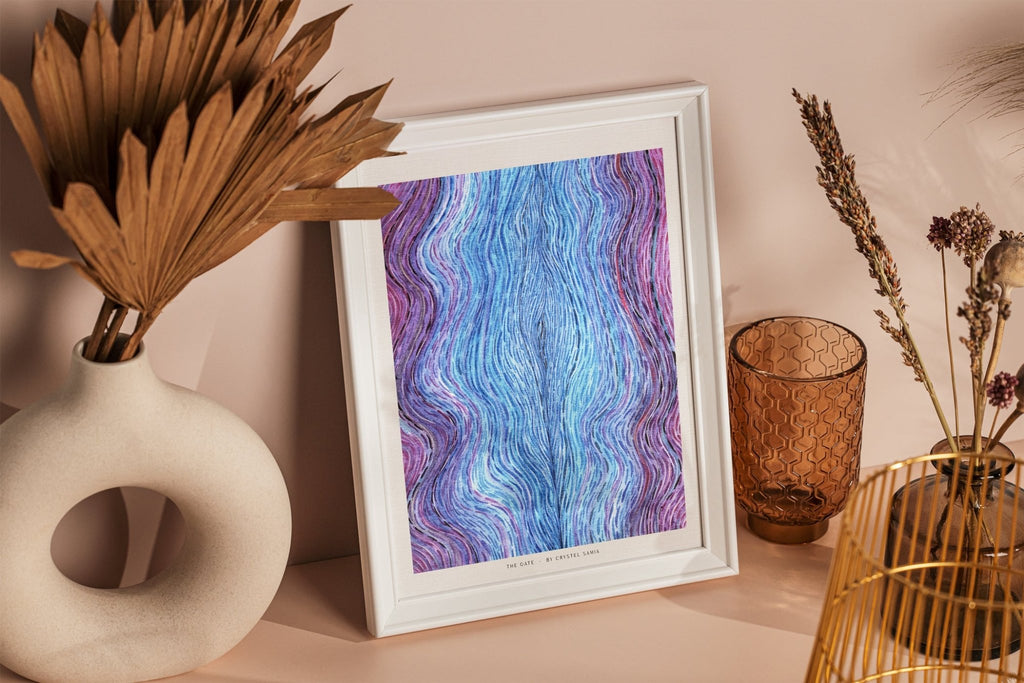 The Gate - Limited Prints from Original Hand - Painted Acrylic Ink on Recycled Paper - Crystel Samia Universe - Art Print - 
