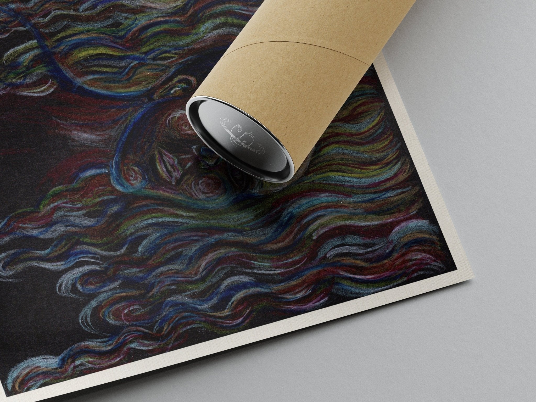 Drip - Limited Print from Original Hand - Painted Color Pencil Artwork - Crystel Samia Universe - Art Print - 