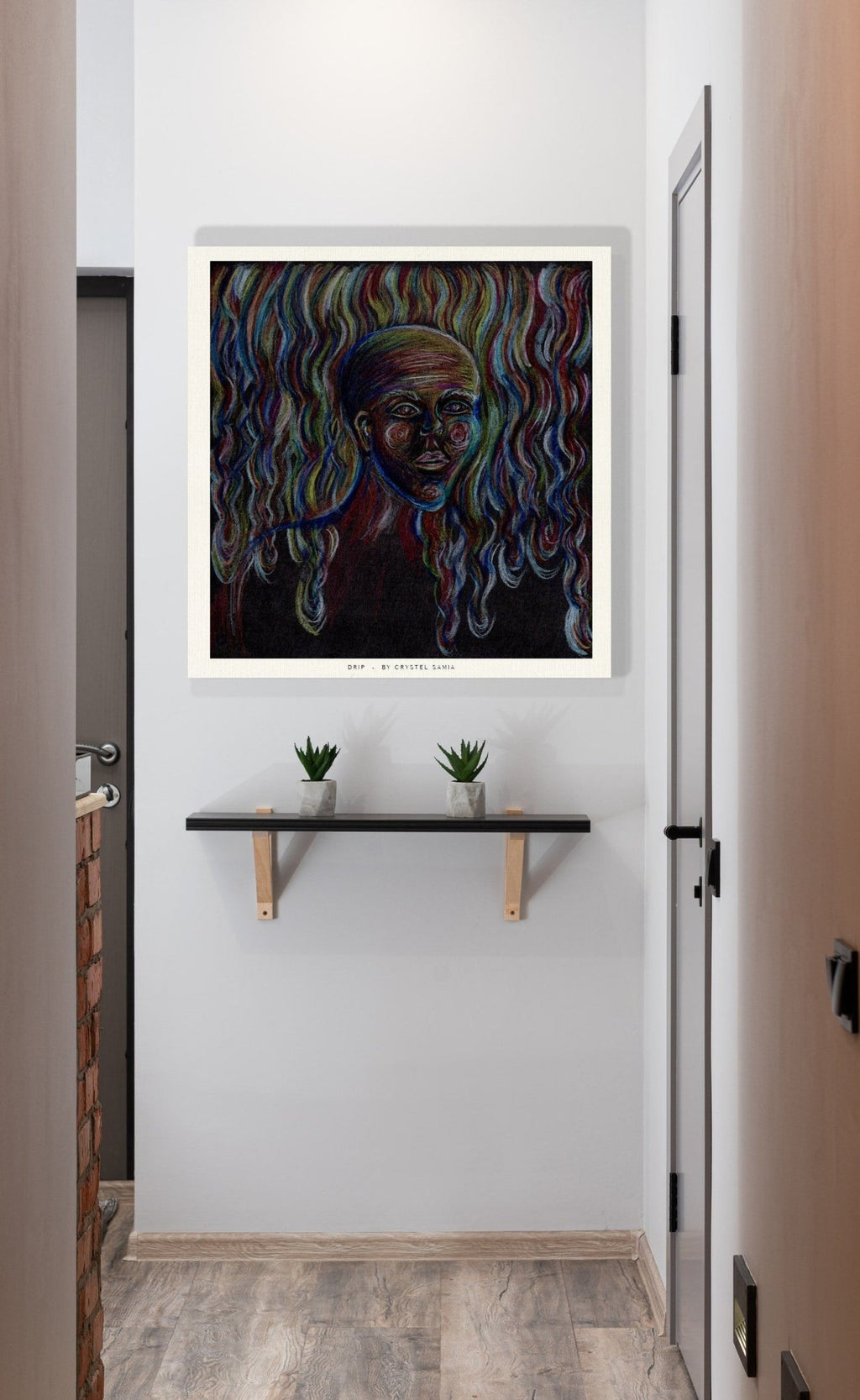 Drip - Limited Print from Original Hand - Painted Color Pencil Artwork - Crystel Samia Universe - Art Print - 