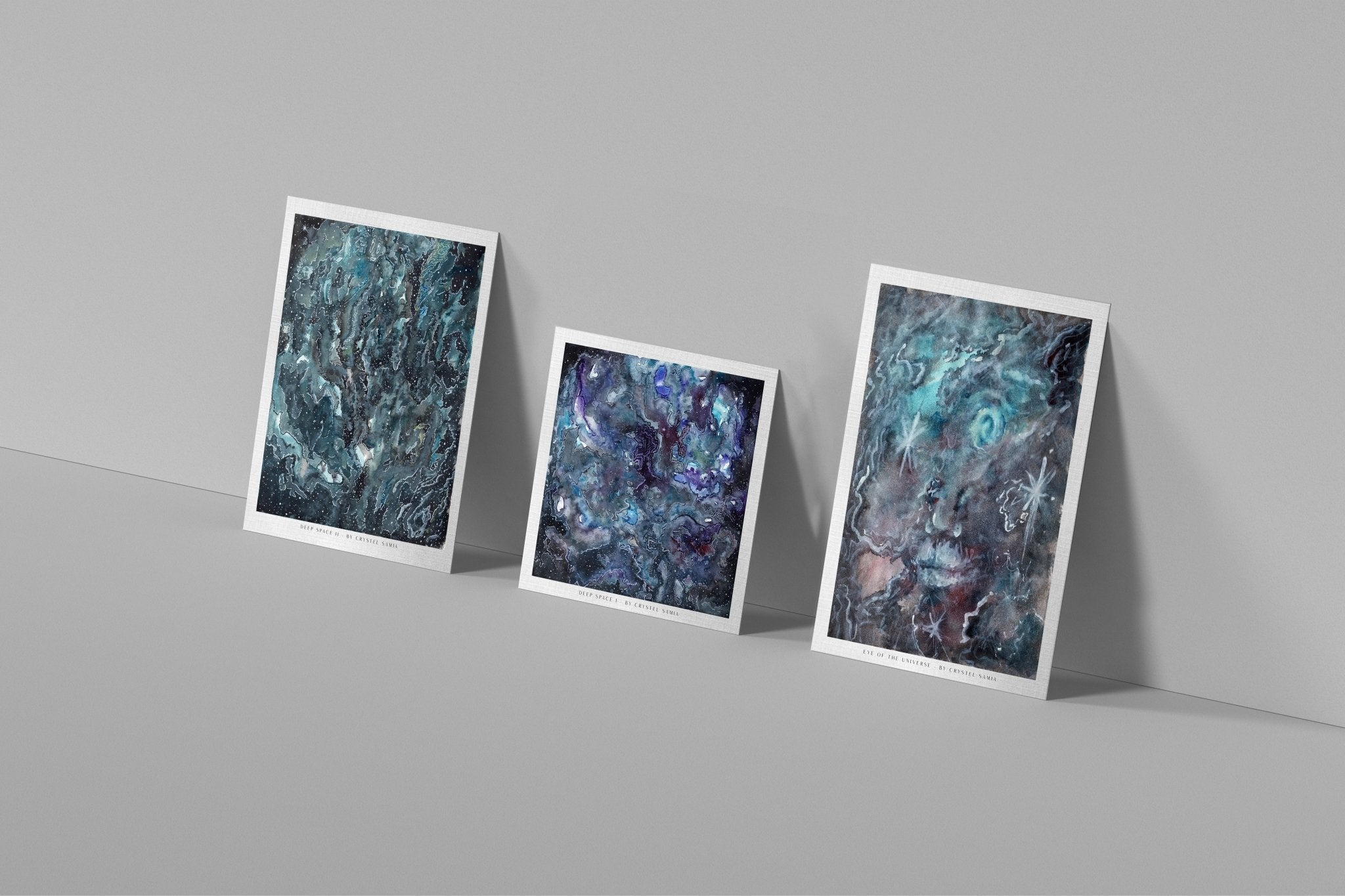 Space Art Prints: 3 Art Prints Bundle - Space Portrait - Crystel Samia Universe - Bundles - 